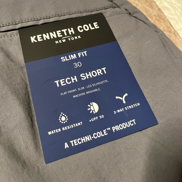 NEW with Tags Mens Kenneth Cole Slim-Fit Tech Shorts - Picture 2 of 5